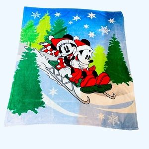 Disney Mickey & Minnie Mouse  Fleece Throw Blanket 58”x 48” inches